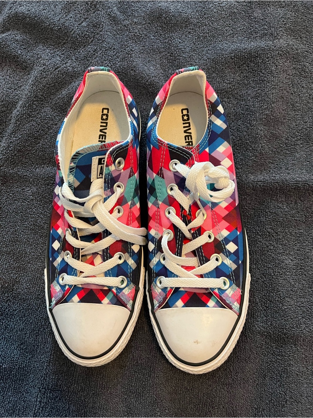 Converse All Star Blue Pink Unisex Shoes Size 8(Men) 10 (Women)